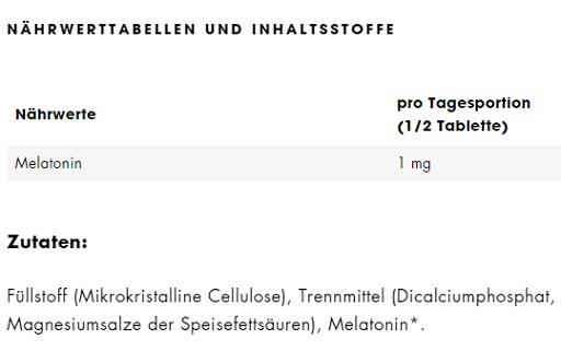 ESN Melatonin Sleep Aid 180 Tab.