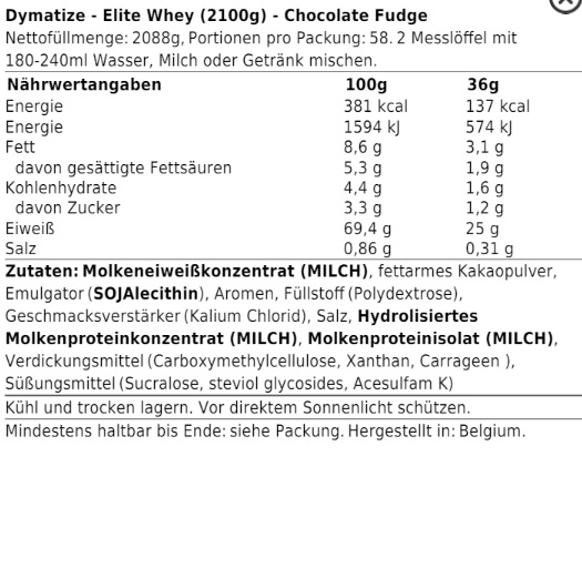 Dymatize Elite Whey 2170g Cookies & Cream