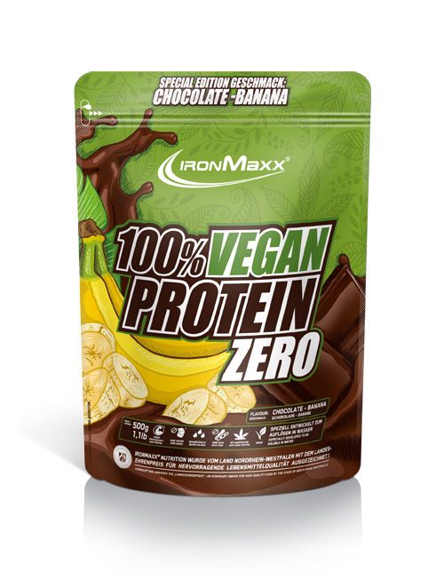 IronMaxx 100% Vegan Protein Zero 500g Strawberry Lime