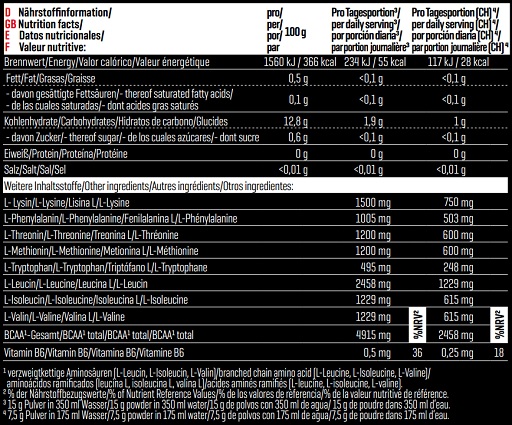 Body Attack Extreme Instant EAA - 500g natural