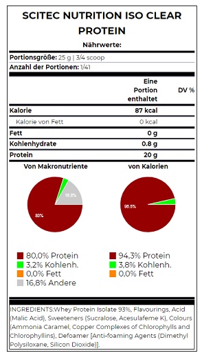 Scitec IsoClear Protein 1025g Blaubeere