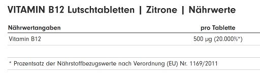 ProFuel Vitamin B12 - 240 Lutschtabletten Zitrone