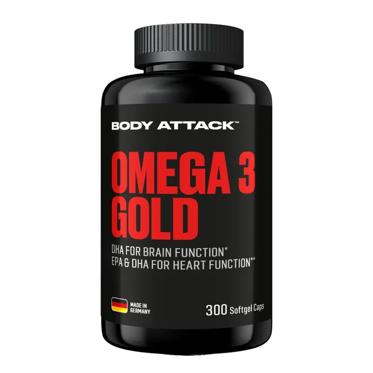 Body Attack Omega 3 Gold 300 Softgel Kapseln