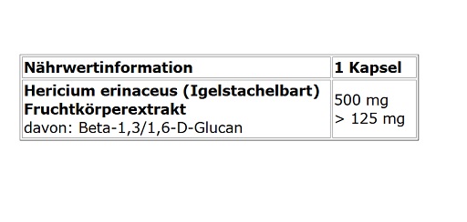 Olimp Lion's Mane Mushroom 60 Kapseln