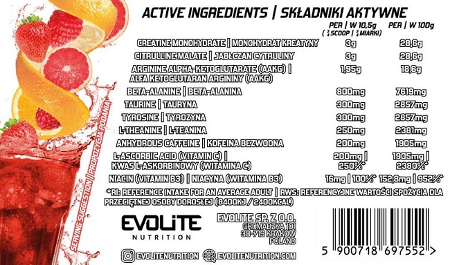 Evolite Nutrition - Ultrapump 420g Lychee