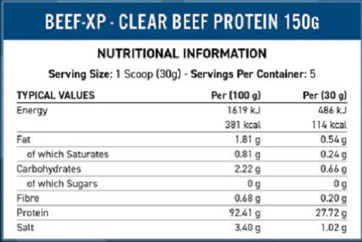 Applied Nutrition Beef XP 150g Cherry & Apple