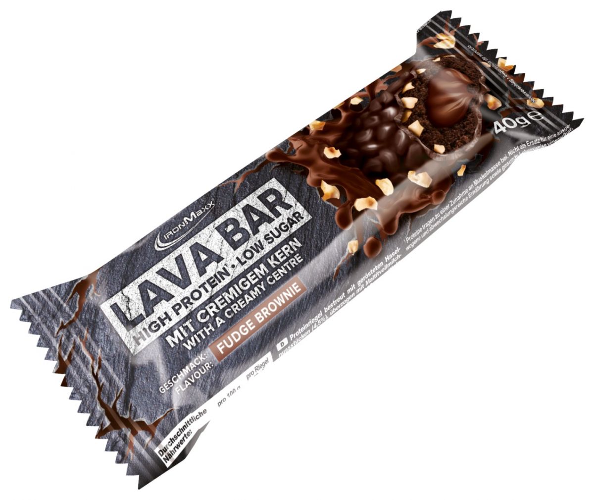 Ironmaxx Lava Bar 18x40g Fudge Brownie