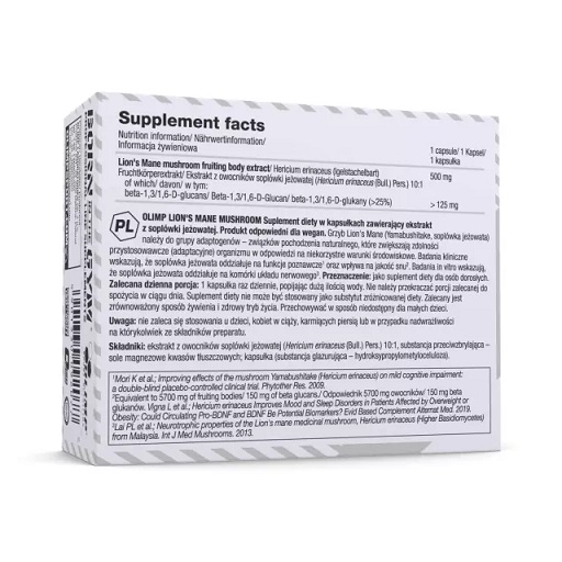 Olimp Lion's Mane Mushroom 60 Kapseln