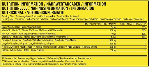 Cellucor C4 Energy Shot 12 x 60ml Millions Strawberry