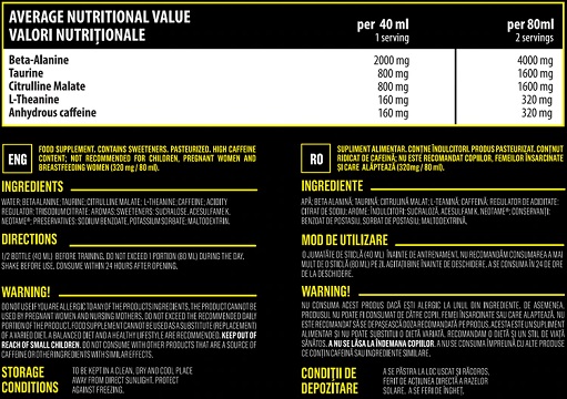 Genius Nutrition -  Fury Extreme Shot (12x80ml) Pineapple