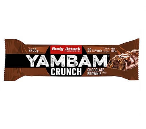 Body Attack YAMBAM CRUNCH Protein Riegel (15x55g) White Chocolate Raspberry Vanilla