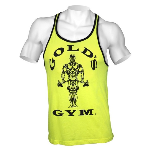 Gold´s Gym Muscle Joe Contrast Stringer Tank - Neon M
