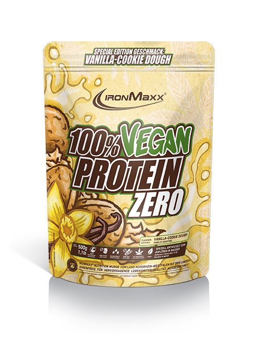 IronMaxx 100% Vegan Protein Zero 500g Strawberry Lime
