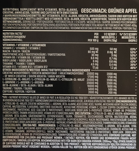 AK47 Labs Schizo Pre-Workout 400g Eden´s Apple