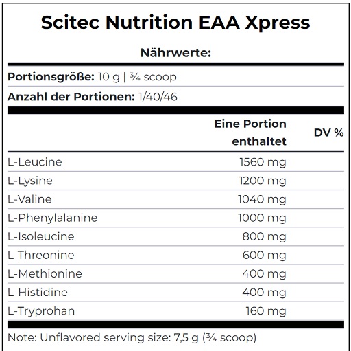 Scitec EAA Xpress 400g Pfirsich Eistee