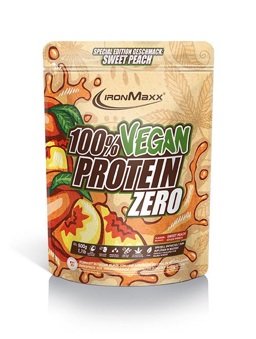 IronMaxx 100% Vegan Protein Zero 500g Strawberry Lime