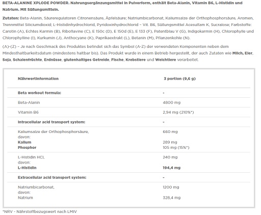 Olimp Beta-Alanine Xplode Powder 250g