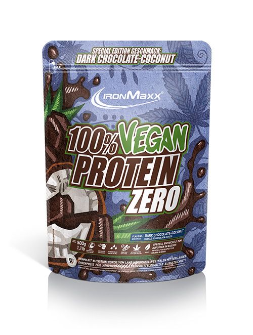 IronMaxx 100% Vegan Protein Zero 500g Strawberry Lime