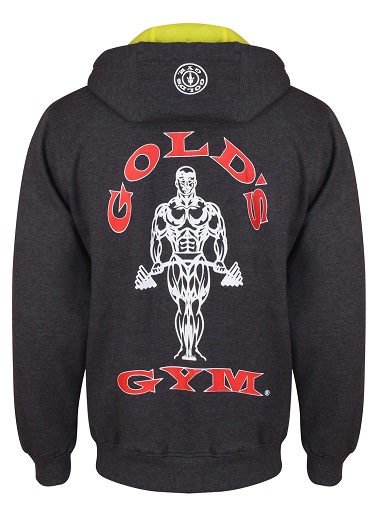 Gold´s Gym GGSWT007 - Charcoal Zip Hoodie L