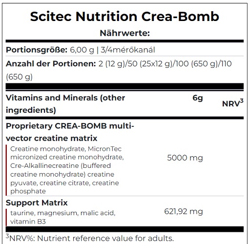 Scitec Crea-Bomb 660g Pink Lemonade