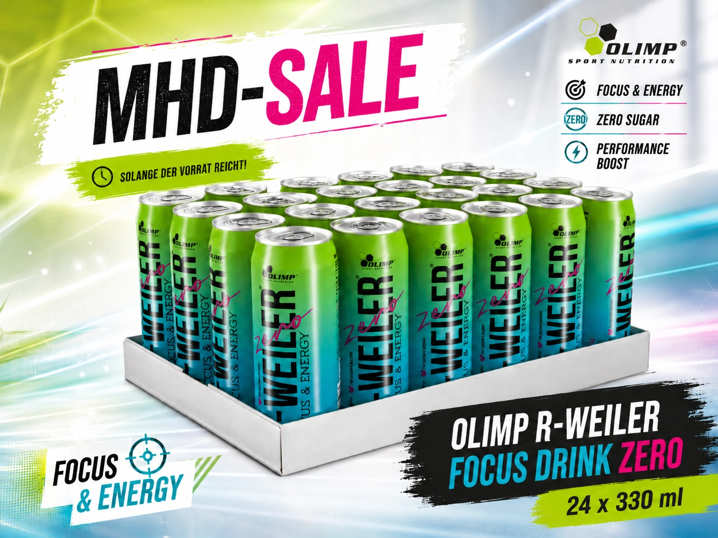 Olimp R-Weiler Focus Drink Zero 24 x 330ml