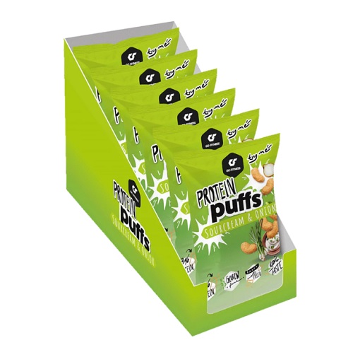 GoFitness Protein Puffs 6x50g Box Veggie Mix