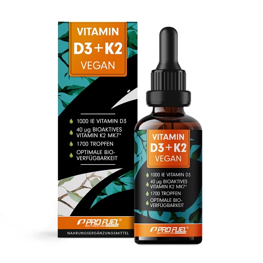 ProFuel Vitamin D3 + K2 Tropfen 1700 Tropfen (50 ml)