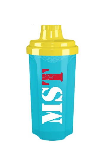 MST - Shaker 500ml Yellow Transparent + Peacock Blue