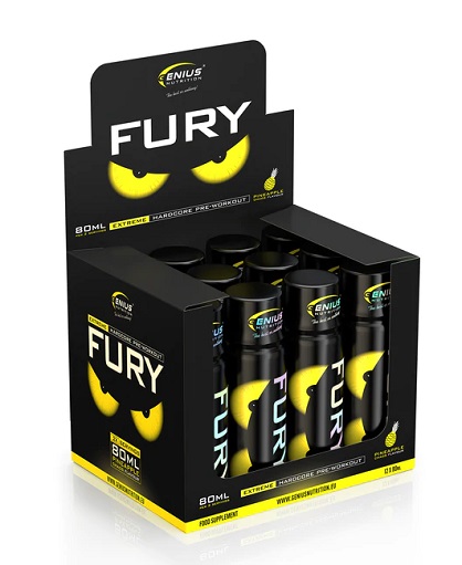 Genius Nutrition -  Fury Extreme Shot (12x80ml) Pineapple