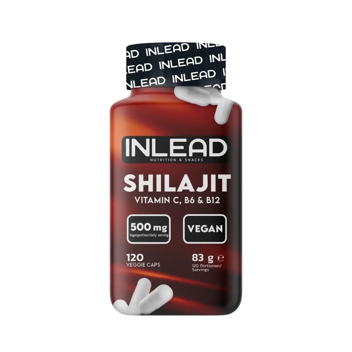 INLEAD Shilajit 500mg 120 Kapseln
