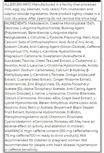 Scitec Hot Blood Hardcore 700g Pinke Limonade