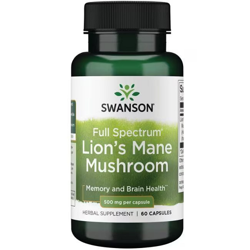 Swanson Full Spectrum Lion´s Mane Mushroom 500mg - 60 Kapseln