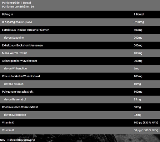 Bad Ass Test Pak 30 Sachets