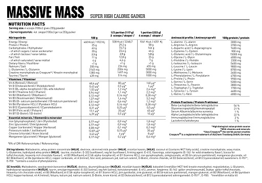 Swedish Supplements Massive Mass 7kg Chocolate Fudge