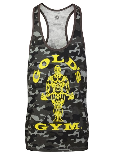 Gold´s Gym GGVST051 Muscle Joe Premium Tank Camo - black XXL