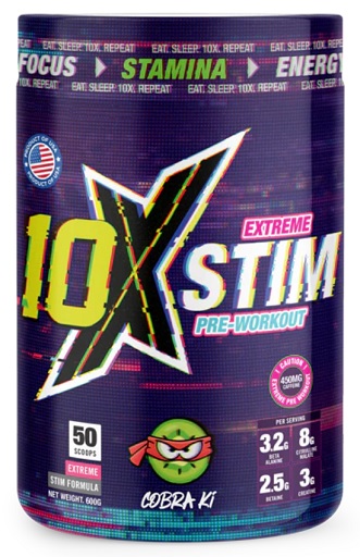 10XAthletic 10X Stim Extreme Pre-Workout (50 Serv.) 600g Cobra Ki