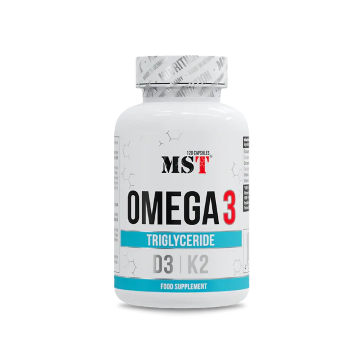 MST - Omega 3 500 mg D3 + K2 120 Softgels