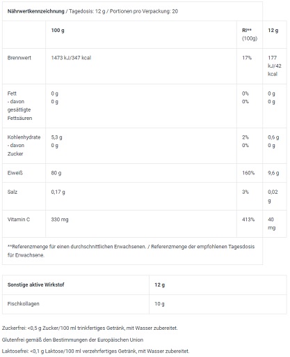 BioTech Marine Collagen 240g Grüner Tee Zitrone