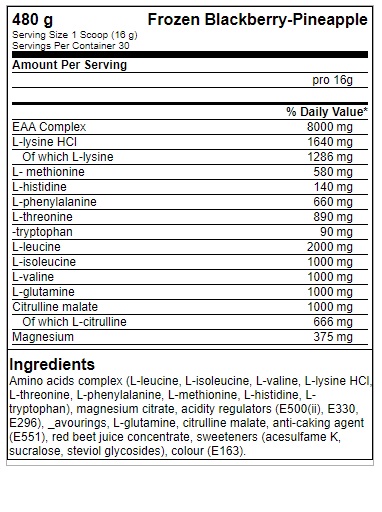 FA Nutrition ICE Hydro Amino - 480g Frozen Orange-Mango