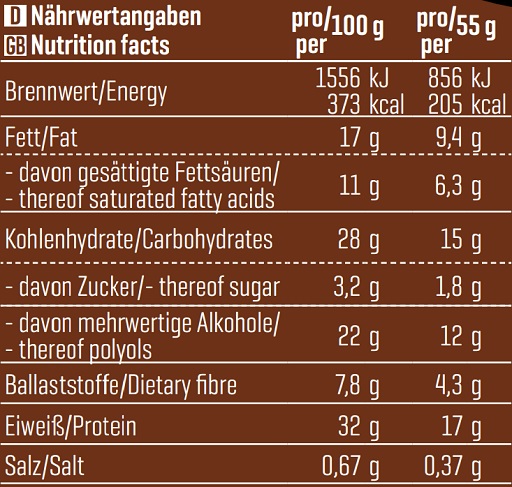 Body Attack YAMBAM CRUNCH Protein Riegel (15x55g) White Chocolate Raspberry Vanilla