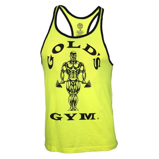 Gold´s Gym Muscle Joe Contrast Stringer Tank - Neon M