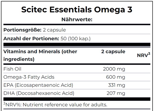 Scitec Omega 3 100 Kapseln