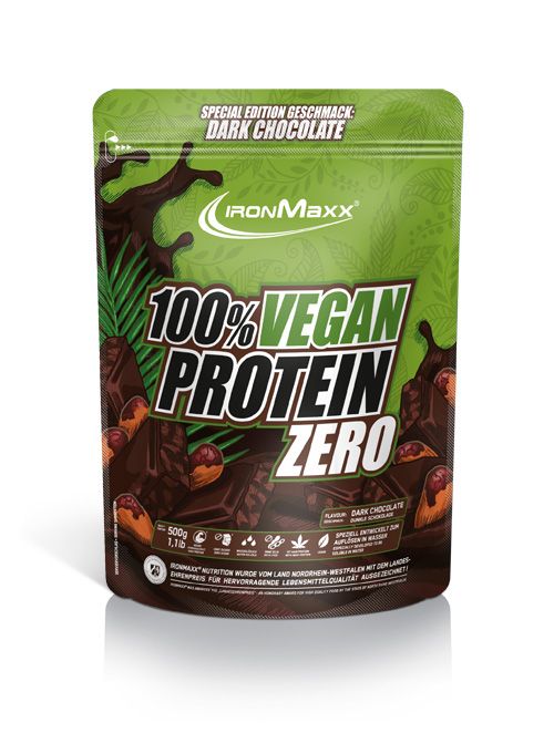 IronMaxx 100% Vegan Protein Zero 500g Strawberry Lime