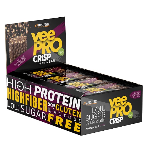 ProFuel veePRO CRISP Protein Riegel 12er Pack Chocolate Hazelnut