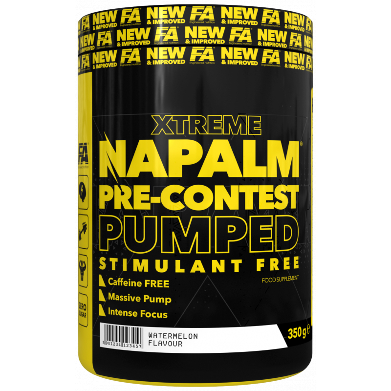 FA Nutrition Napalm PreContest Pumped Stimulant Free PROBEN 10x17,5g