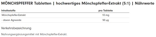 ProFuel Mönchspfeffer 365 Tabletten